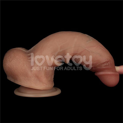 LOVETOY - SLIDING PRO DILDO SLIDING SKIN DUAL LAYER 8.5