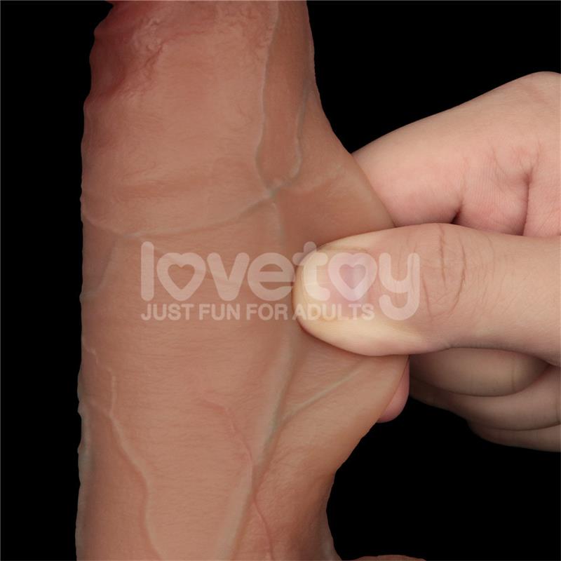 LOVETOY - SLIDING PRO DILDO SLIDING SKIN DUAL LAYER 8.5