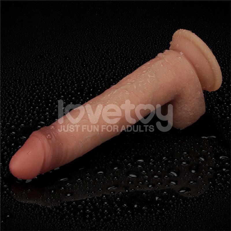 LOVETOY - SLIDING PRO DILDO SLIDING SKIN DUAL LAYER 8.5