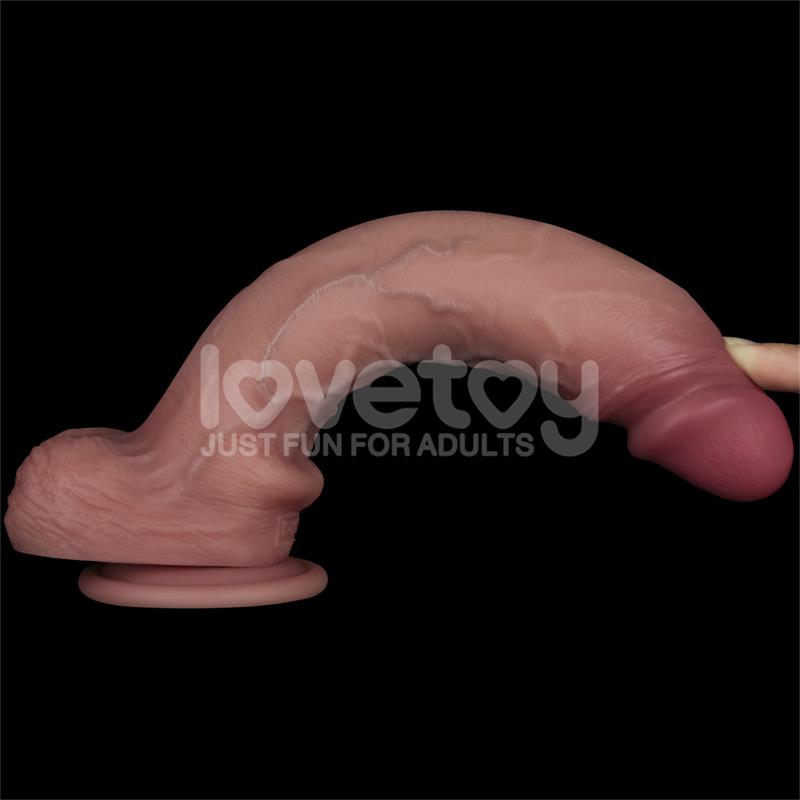 LOVETOY - SLIDING PRO II DILDO SLIDING SKIN DUAL-LAYER 10