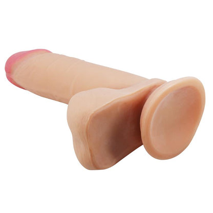 PRETTY LOVE - SLIDING SKIN SERIES REALISTIC DILDO WITH SLIDING SKIN SUCTION CUP FLESH 20.5 CM
