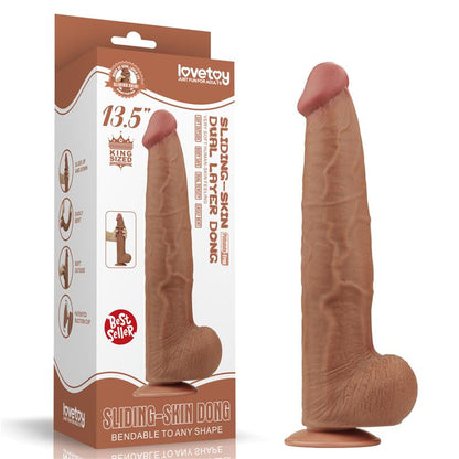LOVETOY - SLIDING SKIN DUAL LAYER 13.5