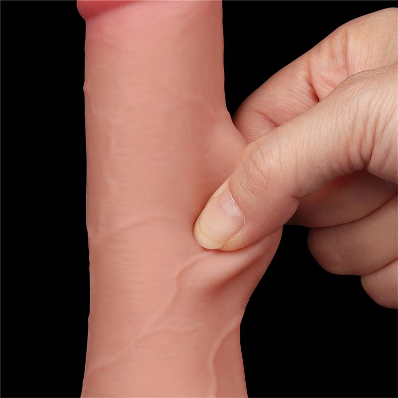 LOVETOY - SLIDING SKIN DUAL LAYER DILDO 7.5