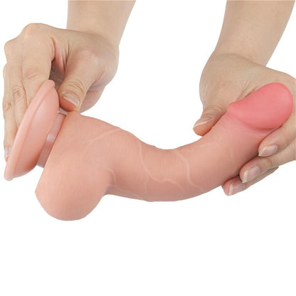 LOVETOY - SLIDING SKIN DUAL LAYER DILDO 7.5