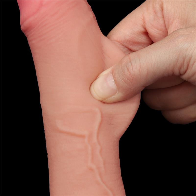 LOVETOY - SLIDING SKIN DUAL LAYER DILDO 7.5