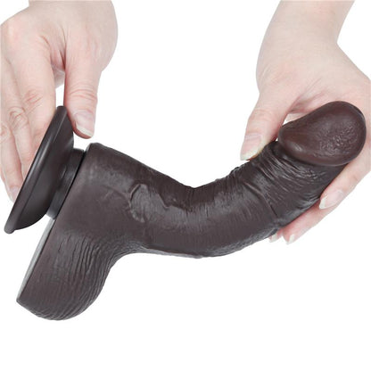 LOVETOY - SLIDING SKIN DUAL LAYER DILDO 7.5