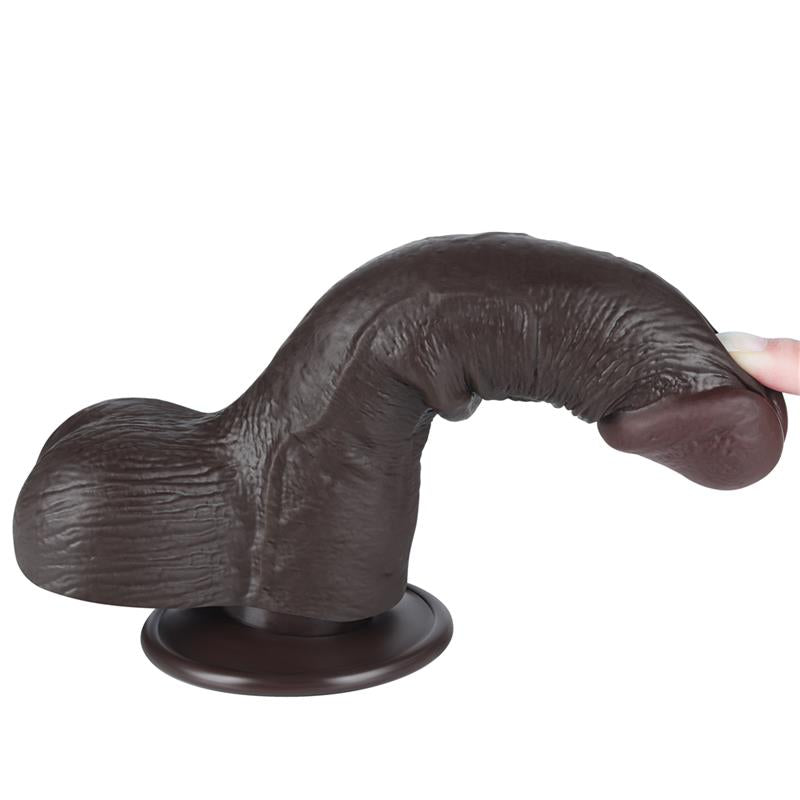 LOVETOY - SLIDING SKIN DUAL LAYER DILDO 7.5