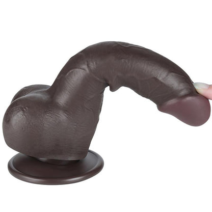 LOVETOY - SLIDING SKIN DUAL LAYER DILDO 7.5