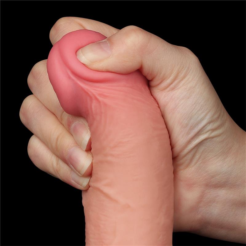 LOVETOY - SLIDING SKIN DUAL LAYER DILDO 7.5