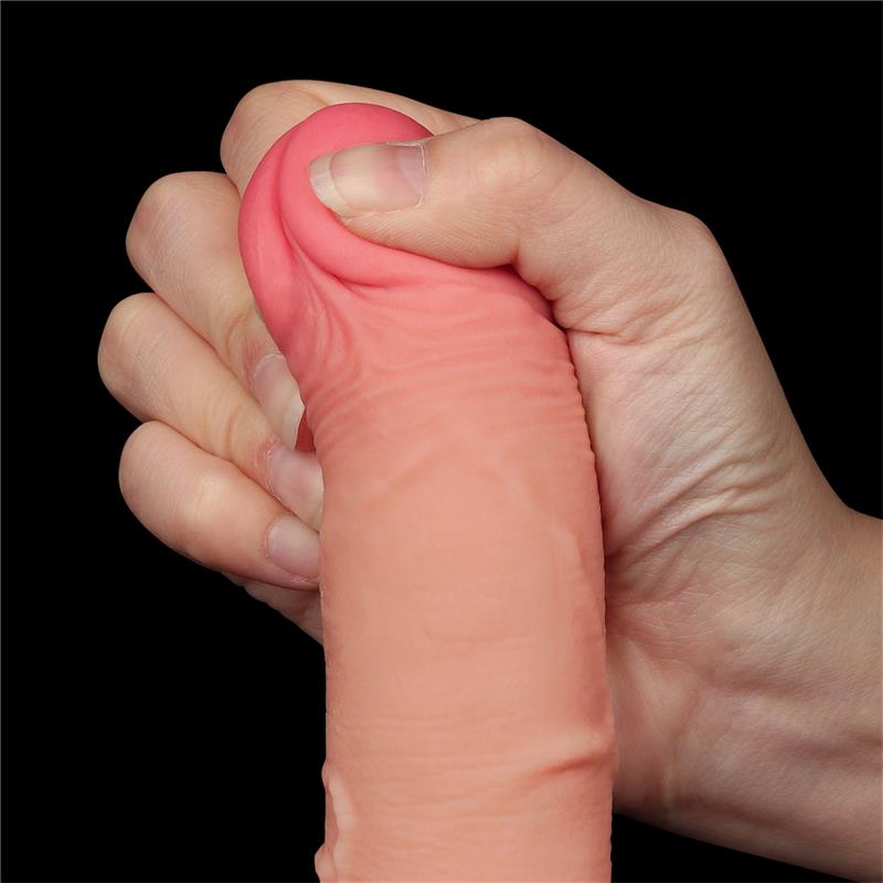 LOVETOY - SLIDING SKIN DUAL LAYER DILDO 7.5