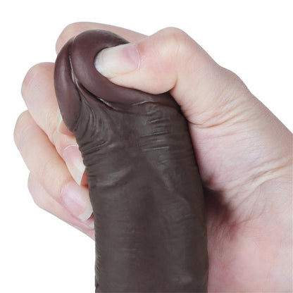 LOVETOY - SLIDING SKIN DUAL LAYER DILDO 7.5