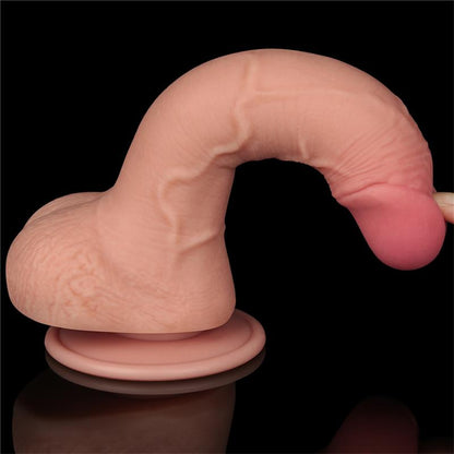 LOVETOY - SLIDING SKIN DUAL LAYER DILDO 7.5
