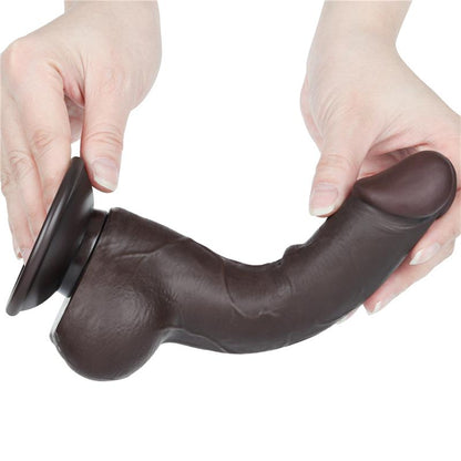 LOVETOY - SLIDING SKIN DUAL LAYER DILDO 7.5