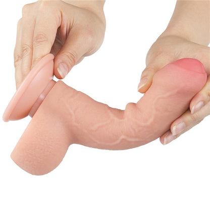 LOVETOY - SLIDING SKIN DUAL LAYER DILDO 7