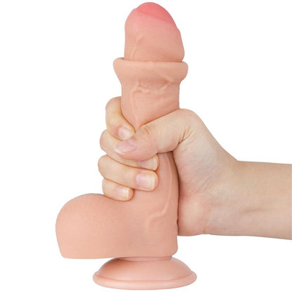 LOVETOY - SLIDING SKIN DUAL LAYER DILDO 7