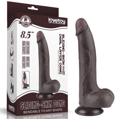LOVETOY - SLIDING SKIN DUAL LAYER DILDO 8.5