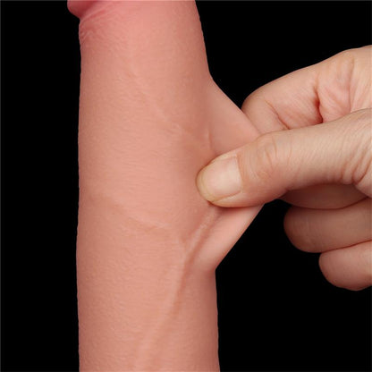 LOVETOY - SLIDING SKIN DUAL LAYER DILDO 8.5