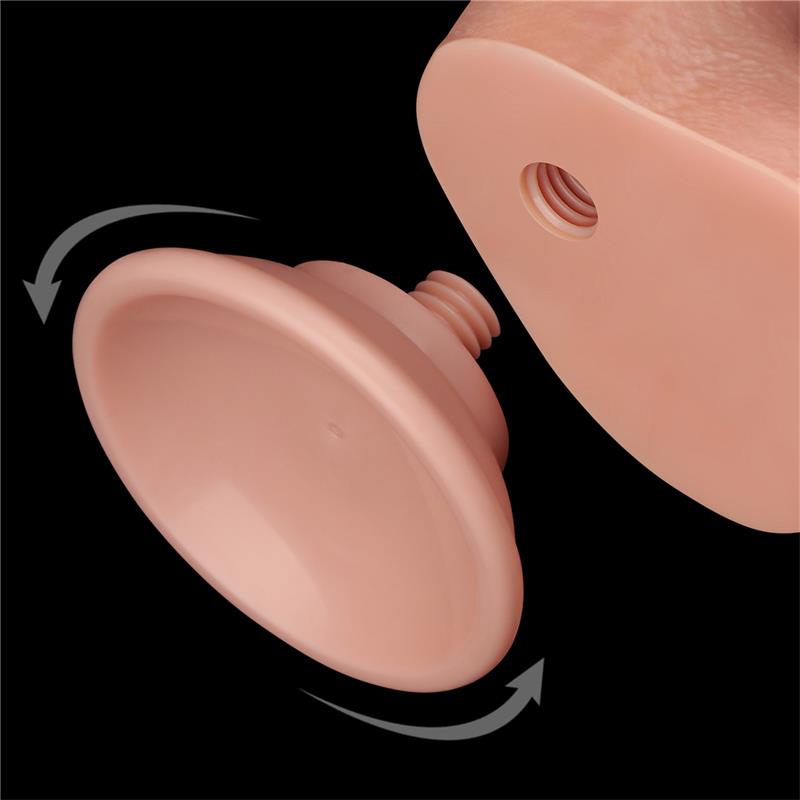 LOVETOY - SLIDING SKIN DUAL LAYER DILDO 8.5