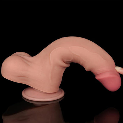 LOVETOY - SLIDING SKIN DUAL LAYER DILDO 8.5