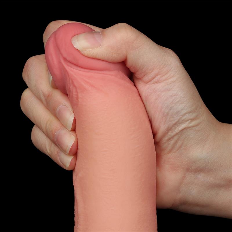 LOVETOY - SLIDING SKIN DUAL LAYER DILDO 8.5
