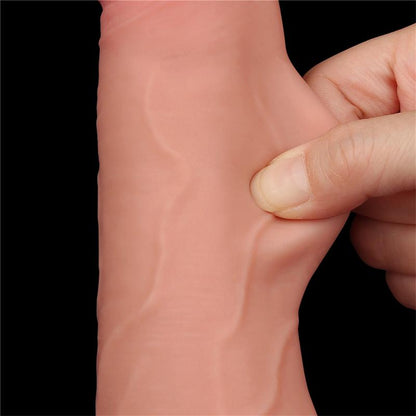 LOVETOY - SLIDING SKIN DUAL LAYER DILDO 8.5