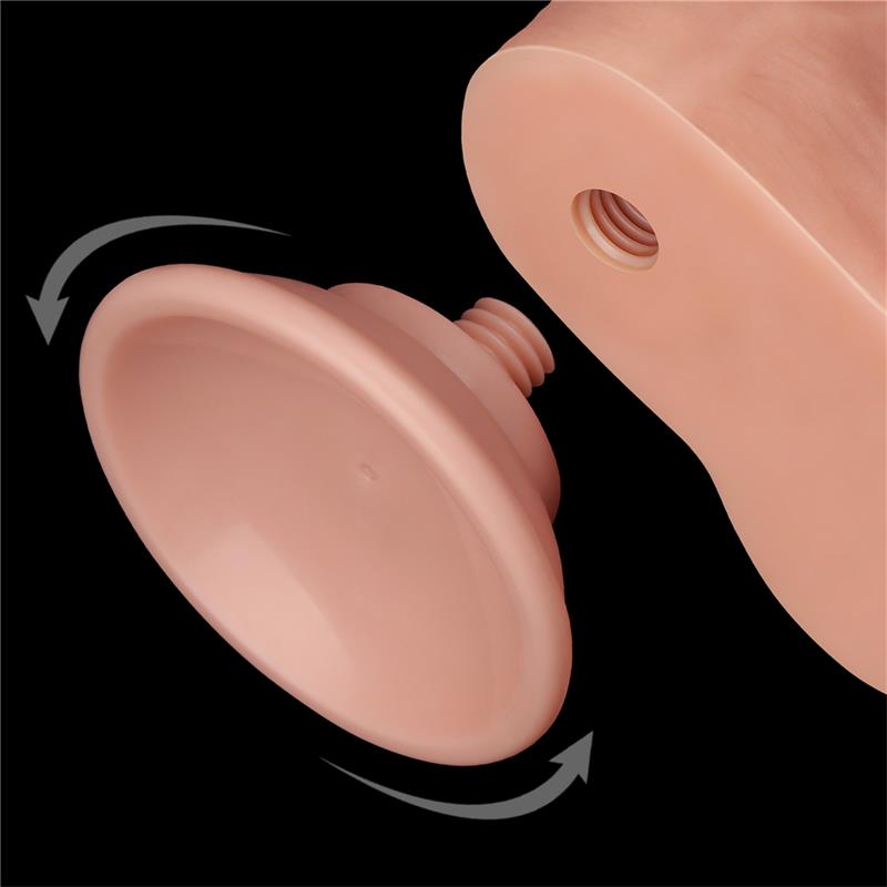 LOVETOY - SLIDING SKIN DUAL LAYER DILDO 8.5