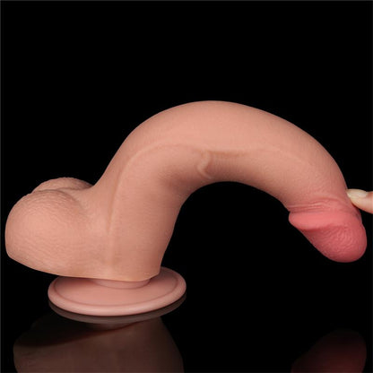 LOVETOY - SLIDING SKIN DUAL LAYER DILDO 8.5
