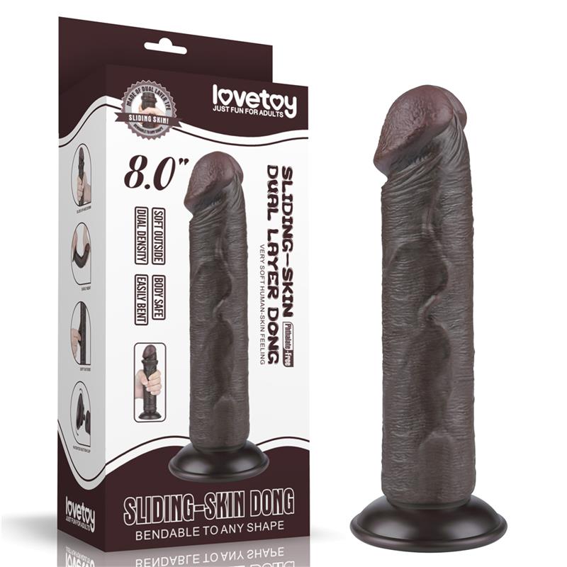 LOVETOY - SLIDING SKIN DUAL LAYER DILDO 8