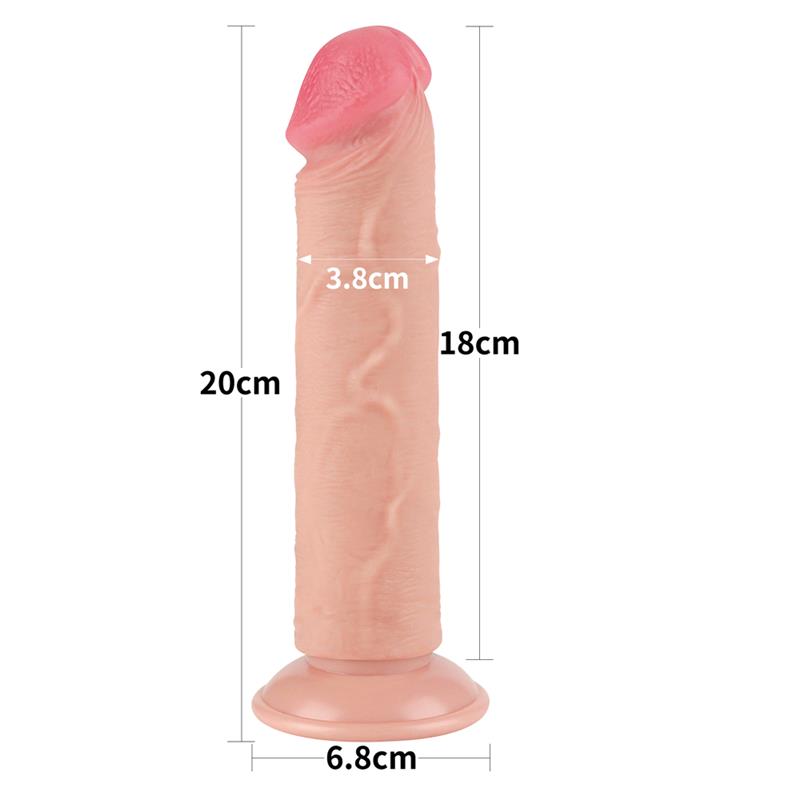 LOVETOY - SLIDING SKIN DUAL LAYER DILDO 8
