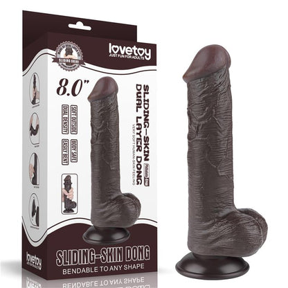 LOVETOY - SLIDING SKIN DUAL LAYER DILDO 8