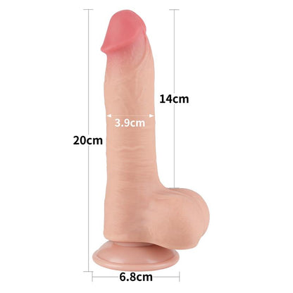 LOVETOY - SLIDING SKIN DUAL LAYER DILDO 8