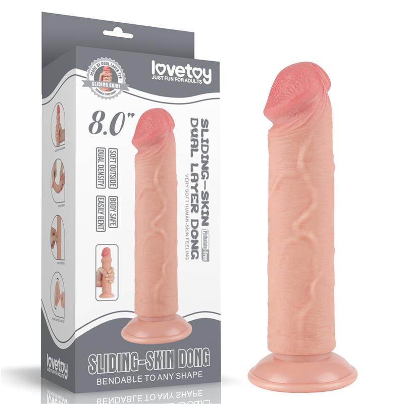 LOVETOY - SLIDING SKIN DUAL LAYER DILDO 8