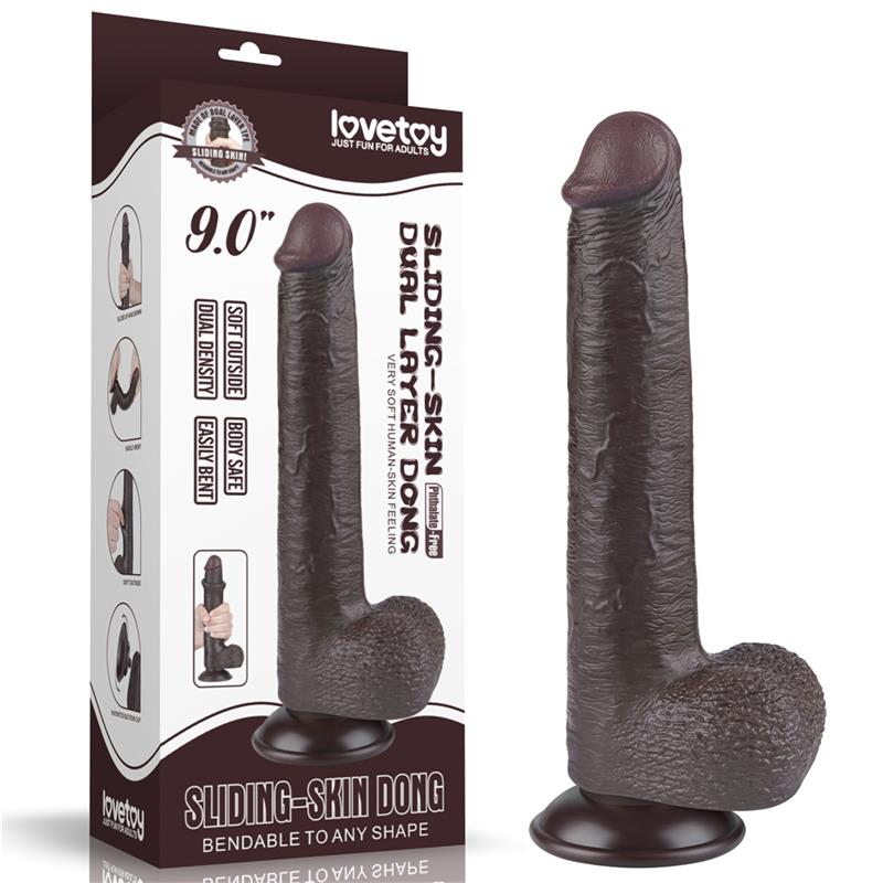 LOVETOY - SLIDING SKIN DUAL LAYER DILDO 9