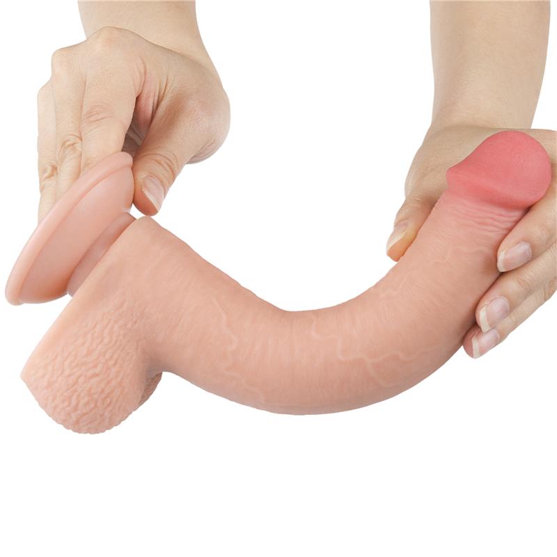 LOVETOY - SLIDING SKIN DUAL LAYER DILODO 9