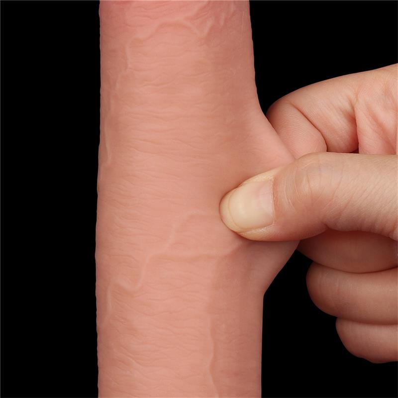 LOVETOY - SLIDING SKIN DUAL LAYER DILODO 9