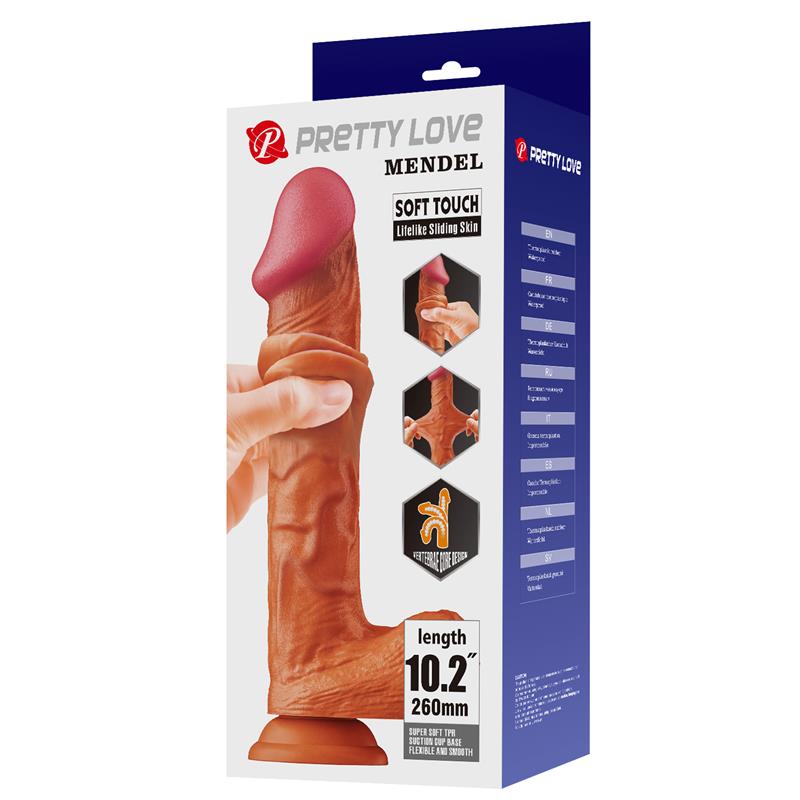 BAILE - DILDO RÉALISTE À TEXTURE PEAU 26 CM