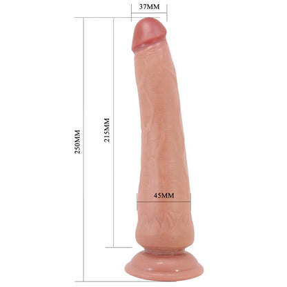 PRETTYLOVE - SLIDING SKIN REALISTIC DILDO TAN 25 CM