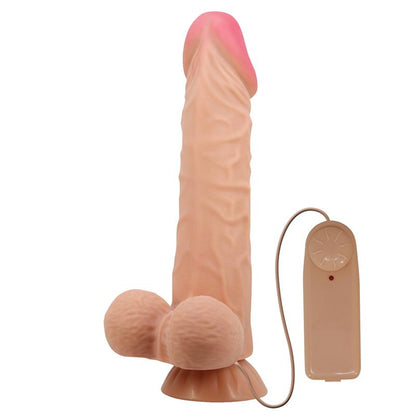 PRETTY LOVE - SLIDING SKIN SERIES REALISTIC DILDO WITH SLIDING SKIN SUCTION CUP REMOTE CONTROL FLESH 24 CM