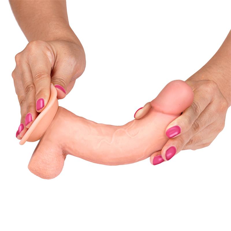 LIKETRUE - SLIDY REALISTIC DILDO DUAL LAYER RETRACTABLE AND ADJUSTABLE 8