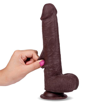 LIKETRUE - SLIDY REALISTIC DILDO DUAL LAYER RETRACTABLE AND ADJUSTABLE 9