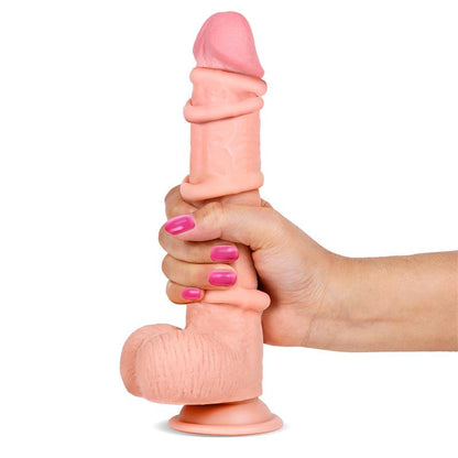 LIKETRUE - SLIDY REALISTIC DILDO DUAL LAYER RETRACTABLE AND ADJUSTABLE 9