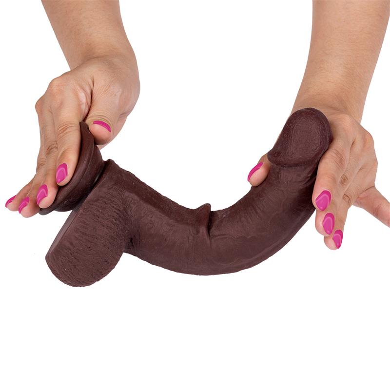 LIKETRUE - SLIDY REALISTIC DILDO DUAL LAYER RETRACTABLE AND ADJUSTABLE 9