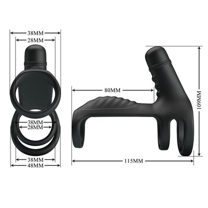 PRETTYLOVE - SLING VIBRATING PENIS SLEEVE