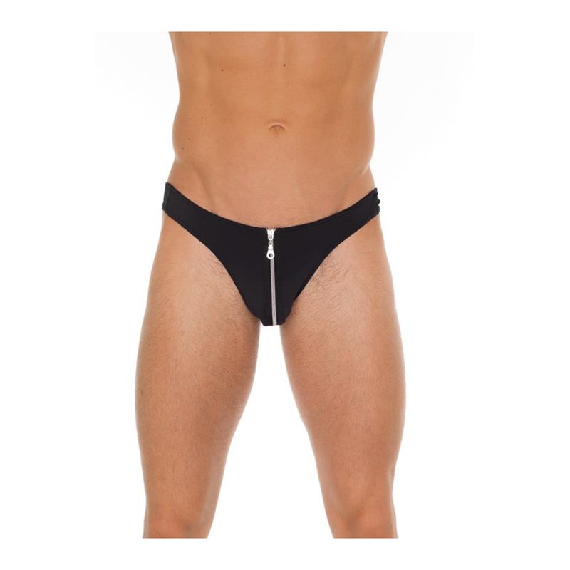 AMORABLE - SLIP WITH ZIPPER BLACK ONE SIZE