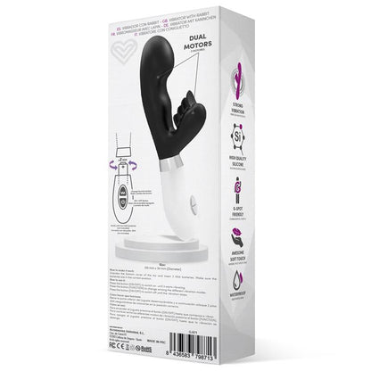 LATETOBED - SLIPER RABBIT VIBE SILICONE BLACK
