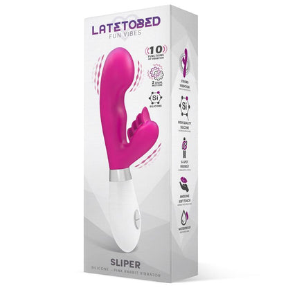 LATETOBED - SLIPER RABBIT VIBE SILICONE PINK