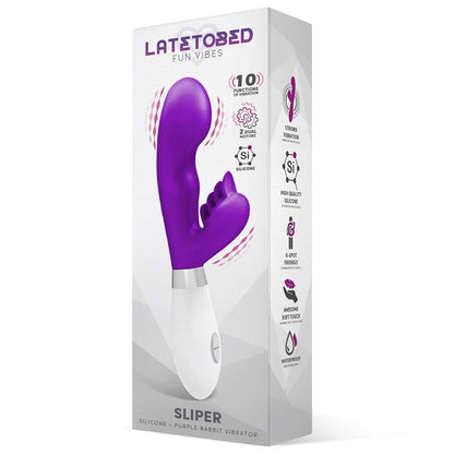 LATETOBED - SLIPER RABBIT VIBE SILICONE PURPLE