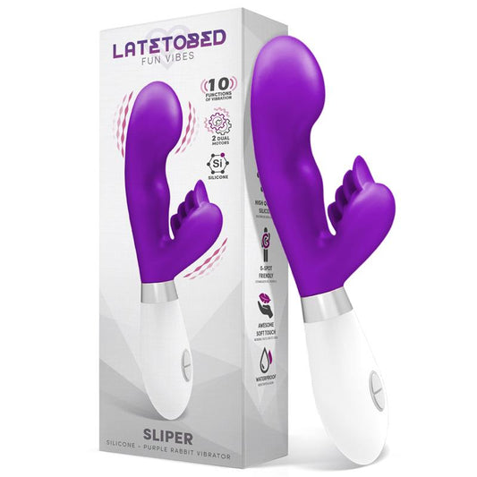 LATETOBED - SLIPER RABBIT VIBE SILICONE PURPLE