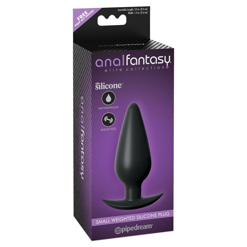 ANAL FANTASY ELITE - SMALL WEIGHTED PLUG BLACK
