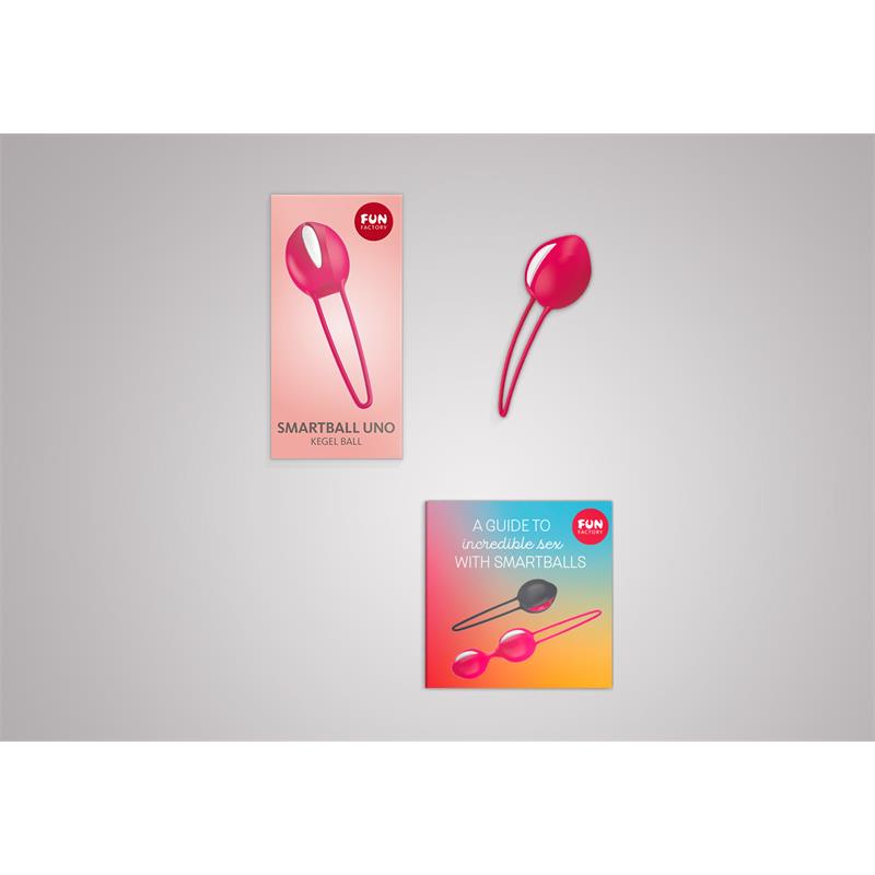 FUN FACTORY - SMARTBALL UNO KEGEL BALL WHITE/INDIA RED